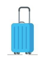 Vector illustration of an isolated suitcase with personal belongings.