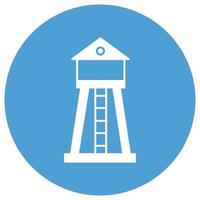 Observatory tower   which can easily modify or edit vector