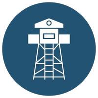 Observatory tower   which can easily modify or edit vector
