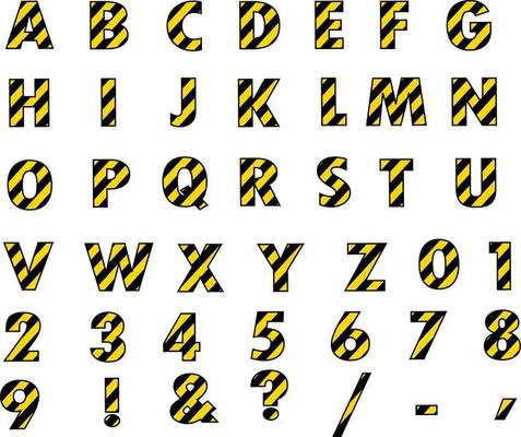 Font Construction on white background. Decorative vintage retro typeface. flat style.