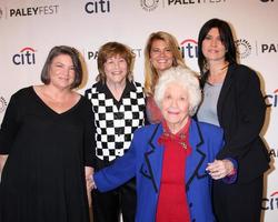 LOS ANGELES, SEP 15 -  Mindy Cohn, Geri Jewell, Lisa Whelchel, Charlotte Rae, Nancy McKeon at the PaleyFest 2014 Fall, Facts of Life 35th Anniv Reunion at Paley Center For Media on September 15, 2014 in Beverly Hills, CA photo
