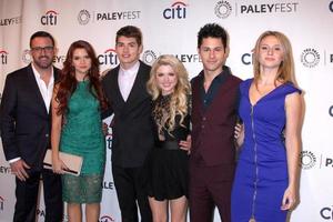LOS ANGELES, SEP 12 -  Carter Covington, Katie Stevens, Gregg Sulkin, Bailey De Young, Michael J. Willett, Rita Volk at the PaleyFest Fall Preview, MTV s Faking It at Paley Center for Media on September 12, 2014 in Beverly Hills, CA photo