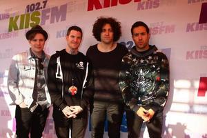 LOS ANGELES, MAY 11 -  Patrick Stump, Andy Hurley, Joe Trohman and Pete Wentz of Fall Out Boy attend the 2013 Wango Tango concert produced by KIIS-FM at the Home Depot Center on May 11, 2013 in Carson, CA photo