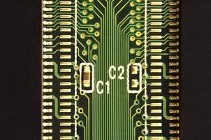 Macro of circuit board photo