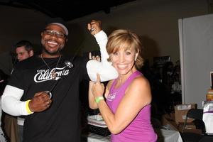 LOS ANGELES, NOV 20 -  Malcolm-Jamal Warner, Forbes Riley at the Connected s Celebrity Gift Suite celebrating the 2010 American Music Awards at Ben Kitay Studios on November 20, 2010 in Los Angeles, CA photo