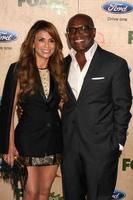 LOS ANGELES, SEP 12 -  Paula Abdul, Antonio L.A. Reid arriving at the 7th Annual Fox Fall Eco-Casino Party at The Bookbindery on September 12, 2011 in Culver City, CA photo