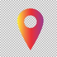 Travel Map pin sign location vector icon