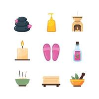 Spa Icon Set Concept vector