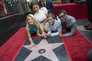 LOS ANGELES, OCT 12 -  Kelly Ripa, Mark Consuelos, Michael Joseph Consuelos, Lola Grace Consuelos, Joaquin Antonio Consuelos at the Kelly Ripa Hollywood Walk of Fame Ceremony at the Hollywood Walk of Fame on October 12, 2015 in Los Angeles, CA photo