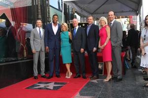 LOS ANGELES, OCT 12 -  Michael Strahan, Kelly Ripa, Michael Gelman, Bob Iger, Execs at the Kelly Ripa Hollywood Walk of Fame Ceremony at the Hollywood Walk of Fame on October 12, 2015 in Los Angeles, CA photo