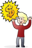 making money cartoon vector