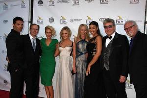 AVALON, SEP 26 -  Alec Rayme, Guest, Nicky Whelan, Cassi Thomson, Georgina Rawlings, Jordin Sparks, Vic Armstrong, Jerry B Jenkins at the Left Behind Screening at the Catalina Film Festival at Casino on September 26, 2014 in Avalon, Catalina Island, CA photo