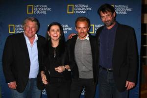 LOS ANGELES, JAN 3 -  Graham Beckel, Geraldine Hughes, Jesse Johnson and Billy Campbell arrives at the National Geographic Channels  2013 Winter TCA Cocktail Party at Langham Huntington Hotel on January 3, 2013 in Pasadena, CA photo