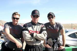 LOS ANGELES, FEB 21 -  Brett Davern, Robert Patrick, Nathan Kress at the Grand Prix of Long Beach Pro Celebrity Race Training at the Willow Springs International Raceway on March 21, 2015 in Rosamond, CA photo