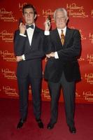 LOS ANGELES, DEC 15 - George Lazenby, with the George Lazenby Wax figure at the Madame Tussauds Hollywood Reveals All Six James Bonds In Wax at the TCL Chinese Theater on December 15, 2015 in Los Angeles, CA photo