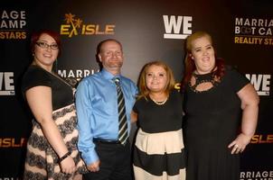 LOS ANGELES, NOV 19 - Lauryn Shannon, Mike Sugar Bear Thompson, Alana Honey Boo Boo Thompson, Mama June Shannon at the Premieres Of Marriage Boot Camp Reality Stars and Ex-isle at the Le Jardin on November 19, 2015 in Los Angeles, CA photo