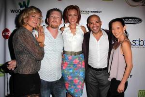 LOS ANGELES, SEP 6 - Zoe Bell, Christopher Ray, Kristanna Loken, Gerald Webb, Nicole Bilderback at the Mercenaries Premiere, Burbank International Fim Festival at AMC 6 on September 6, 2014 in Burbank, CA photo