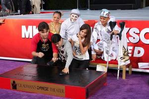 LOS ANGELES, JAN 26 - Prince Michael Jackson, Prince Michael Jackson, II aka Blanket Jackson, Paris Jackson at the Michael Jackson Immortalized Handprint and Footprint Ceremony at Graumans Chinese Theater on January 26, 2012 in Los Angeles, CA photo