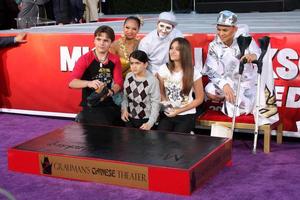 LOS ANGELES, JAN 26 - Prince Michael Jackson, Prince Michael Jackson, II aka Blanket Jackson, Paris Jackson at the Michael Jackson Immortalized Handprint and Footprint Ceremony at Graumans Chinese Theater on January 26, 2012 in Los Angeles, CA photo