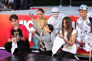 LOS ANGELES, JAN 26 - Prince Michael Jackson, Prince Michael Jackson, II aka Blanket Jackson, Paris Jackson at the Michael Jackson Immortalized Handprint and Footprint Ceremony at Graumans Chinese Theater on January 26, 2012 in Los Angeles, CA photo