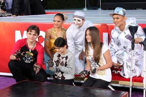 LOS ANGELES, JAN 26 - Prince Michael Jackson, Prince Michael Jackson, II aka Blanket Jackson, Paris Jackson at the Michael Jackson Immortalized Handprint and Footprint Ceremony at Graumans Chinese Theater on January 26, 2012 in Los Angeles, CA photo