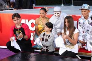 LOS ANGELES, JAN 26 - Prince Michael Jackson, Prince Michael Jackson, II aka Blanket Jackson, Paris Jackson at the Michael Jackson Immortalized Handprint and Footprint Ceremony at Graumans Chinese Theater on January 26, 2012 in Los Angeles, CA photo