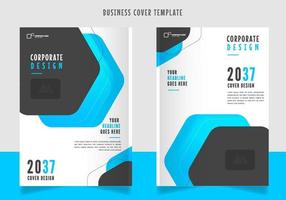 Modern corporate book cover template vector