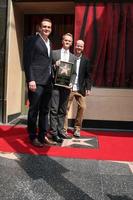 LOS ANGELES, SEP 15 - Jason Segal, Neil Patrick Harris, Joss Wheden at the ceremony bestowing a star on the Hollywood Walk of Fame to Neil Patrick Harris at Frolic Room on September 15, 2011 in Los Angeles, CA photo