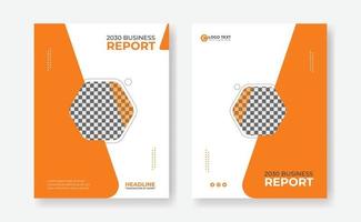 Business annual report, brochure flyer, book cover design template vector