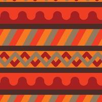 Warm Aztec Pattern vector