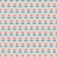 Tulip Seamless Pattern vector