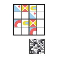 Geometric Sudoku Puzzle vector