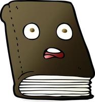 cartoon unhappy book vector