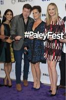 los angeles, 12 de septiembre - melanie chandra, henry m ford, marcia gay harden, bonnie somerville en el adelanto televisivo de otoño de paleyfest 2015, cbs code black en el paley center for media el 12 de septiembre de 2015 en beverly hills, ca foto