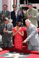 LOS ANGELES, MAY 22 - Ray Romano, Patricia Heaton, Neil Flynn, Leron Gubler, Tom LaBonge at the ceremony honoring Patricia Heaton with a Star on The Hollywood Walk of Fame at Hollywood Boulevard on May 22, 2012 in Los Angeles, CA photo