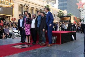 LOS ANGELES, DEC 8 - Andy Serkis, Richard Armitage, Evangeline Lilly, Sir Peter Jackson, Orlando Bloom, Elijah Wood, Lee Pace at the Peter Jackson Hollywood Walk of Fame Ceremony at the Dolby Theater on December 8, 2014 in Los Angeles, CA photo