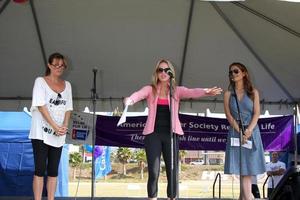 LOS ANGELES, JUL 30 - Nancy Lee Grahn, Julie Marie Berman, Lisa LoCicero at the 2nd Annual American Cancer Society s Hollywood Relay For Life  at Helen Bernstein High School on July 30, 2011 in Los Angeles, CA photo