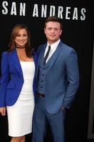 LOS ANGELES, MAY 26 - Hugo Johnstone-Burt, Romy Poulier at the San Andreas World Premiere at the TCL Chinese Theater IMAX on May 26, 2015 in Los Angeles, CA photo