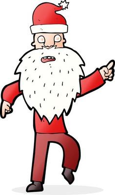 cartoon santa claus