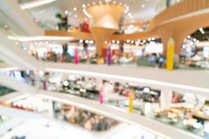 abstract blur and defocused luxury shopping mall and retail store for background photo