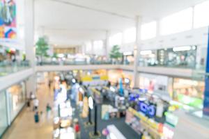 abstract blur shopping mall and retail store for background photo