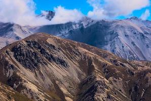 cumbre de la montaña de nueva zelanda foto