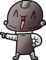 cartoon doodle character robot vector