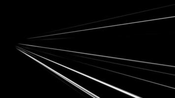 animación de fondo de línea de velocidad de anime en negro. líneas radiales de velocidad de luz cómica en movimiento. 4k video