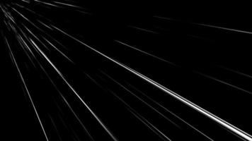 Anime speed line background animation on black. Radial Comic Light Speed Lines Moving. 4K video