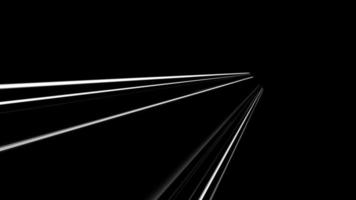 animación de fondo de línea de velocidad de anime en negro. líneas radiales de velocidad de luz cómica en movimiento. 4k video