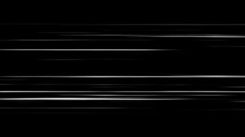 animação de fundo de linha de velocidade de anime em preto. linhas de velocidade da luz em quadrinhos radiais em movimento. 4k video