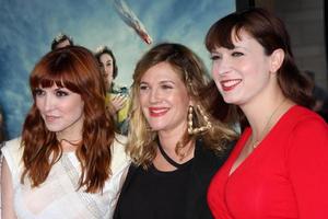 LOS ANGELES, JUN 18 - Lorene Scafaria, Drew Barrymore, Diablo Cody arrives at the Seeking A Friend For The End Of The World LAFF Premiere at Regal Cinemas at LA Live on June 18, 2012 in Los Angeles, CA photo