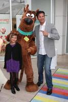 LOS ANGELES, APR 12 - Isabella Lamas, Scooby-Doo, Lorenzo Lamas arrives at Warner Brothers Television - Out of the Box Exhibit Launch at Paley Center for Media on April 12, 2012 in Beverly Hills, CA photo