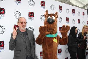 LOS ANGELES, APR 12 - Robert Englund, Scooby-Doo arrives at Warner Brothers Television - Out of the Box Exhibit Launch at Paley Center for Media on April 12, 2012 in Beverly Hills, CA photo